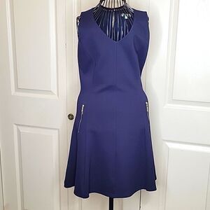JADE MELODY TAN Navy Blue Dress Size Small